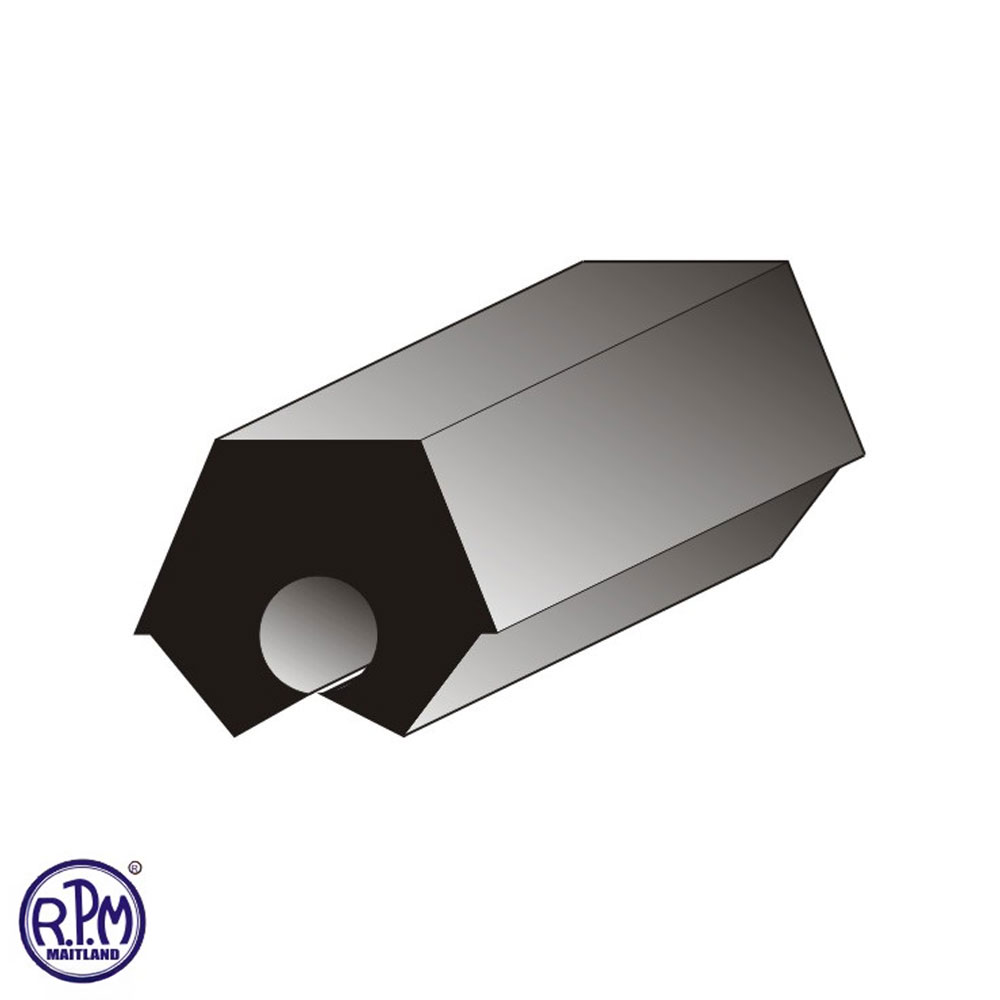 Rubber Products & Mouldings - Hexagon Cable Cover 10mm Hexagon Cable Cover 10mm